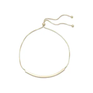 14Kgp/925 bar bolo bracelet