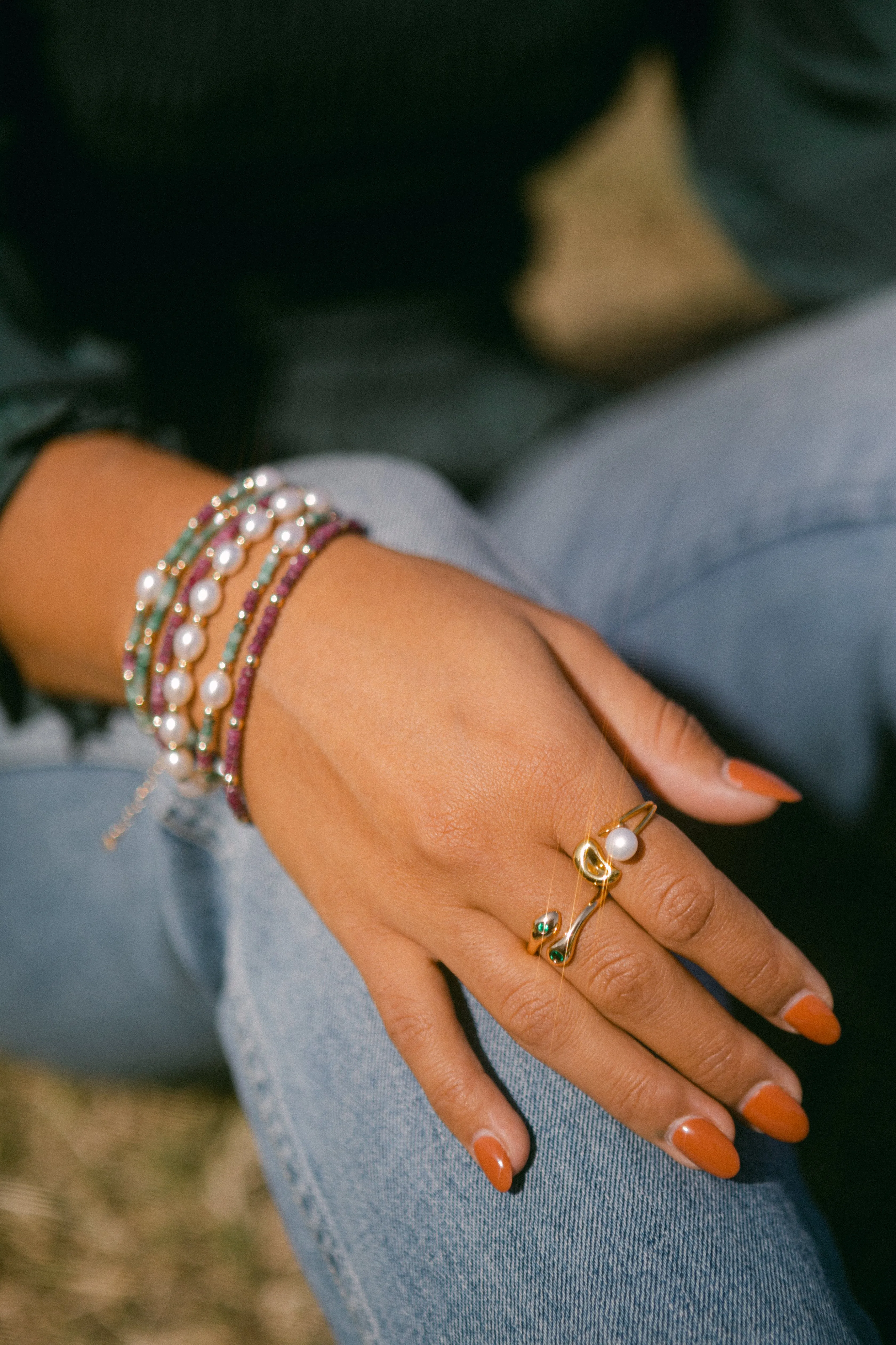 Amethyst Beaded Bracelet