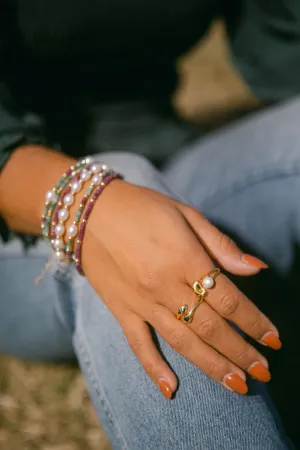 Amethyst Beaded Bracelet