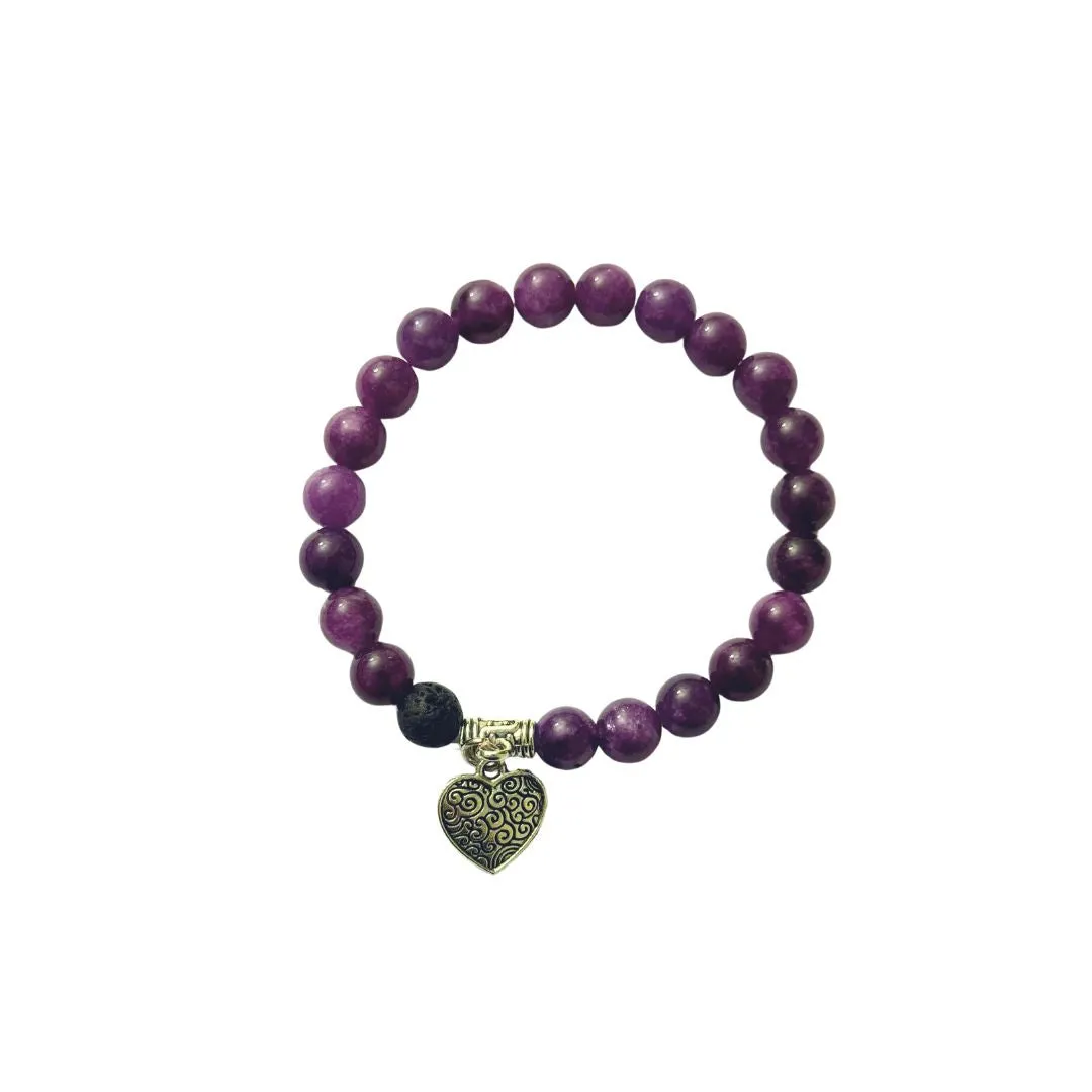 Amethyst Essential Oil Diffuser Elastic Bracelet
