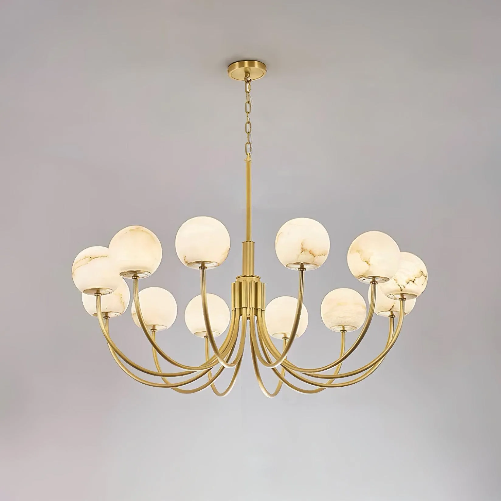 Aurelian Alabaster Globe Chandelier