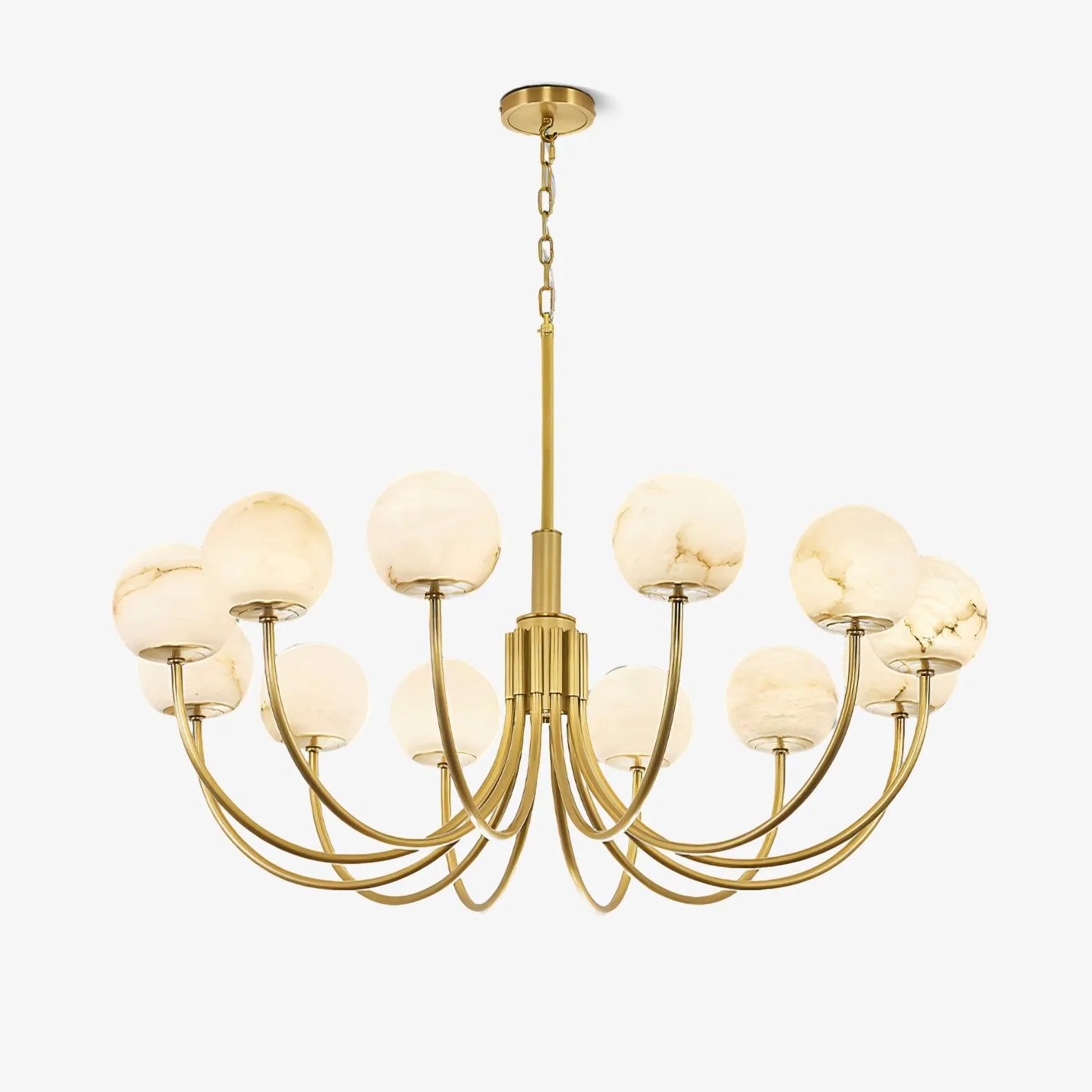 Aurelian Alabaster Globe Chandelier