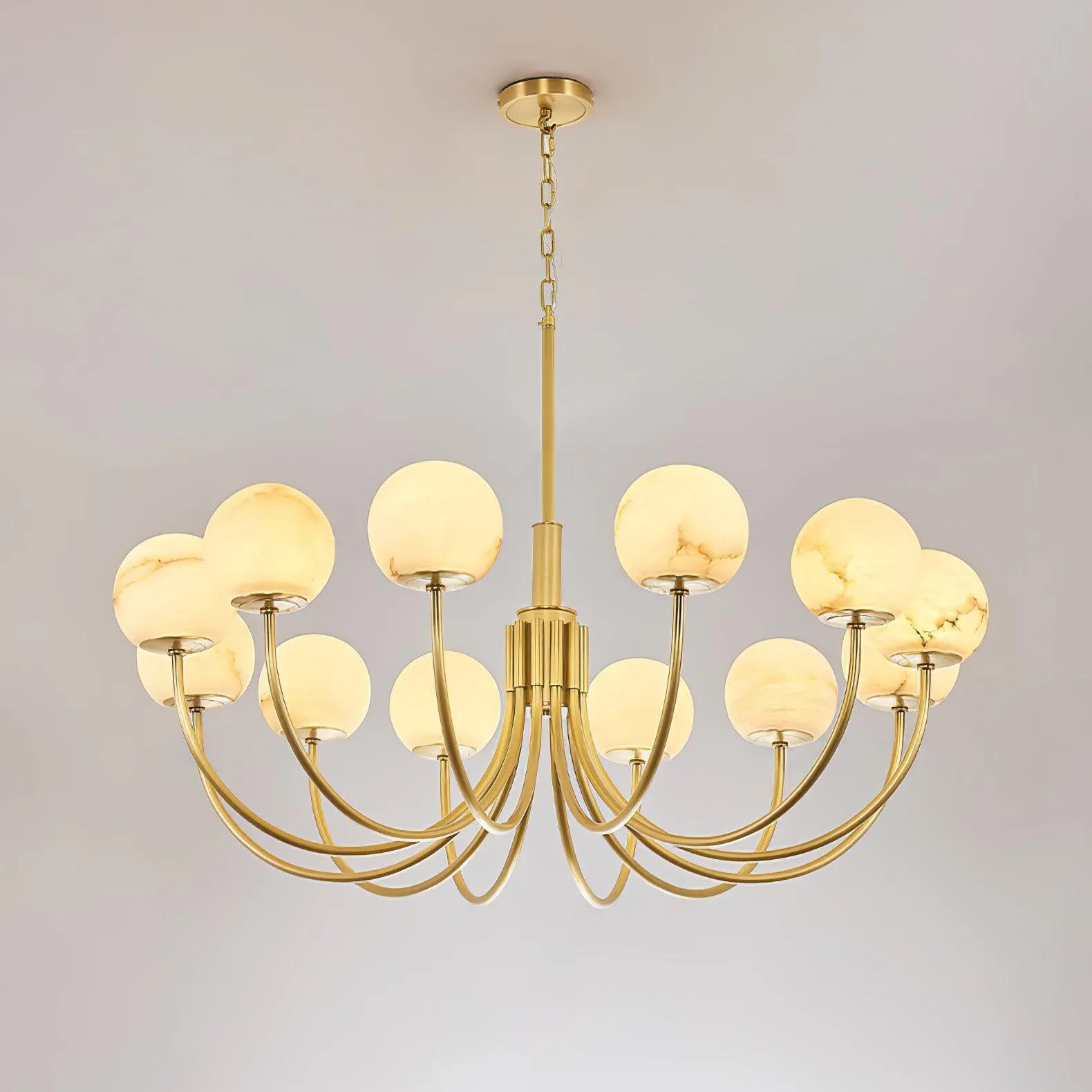 Aurelian Alabaster Globe Chandelier