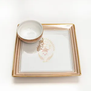 Blush of Fuchsia - Chip and Dip Square Platter