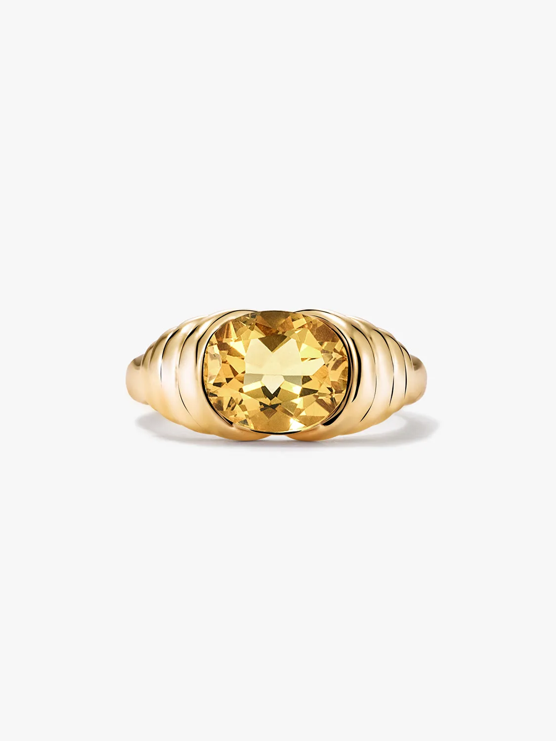 Citrine Statement Ring