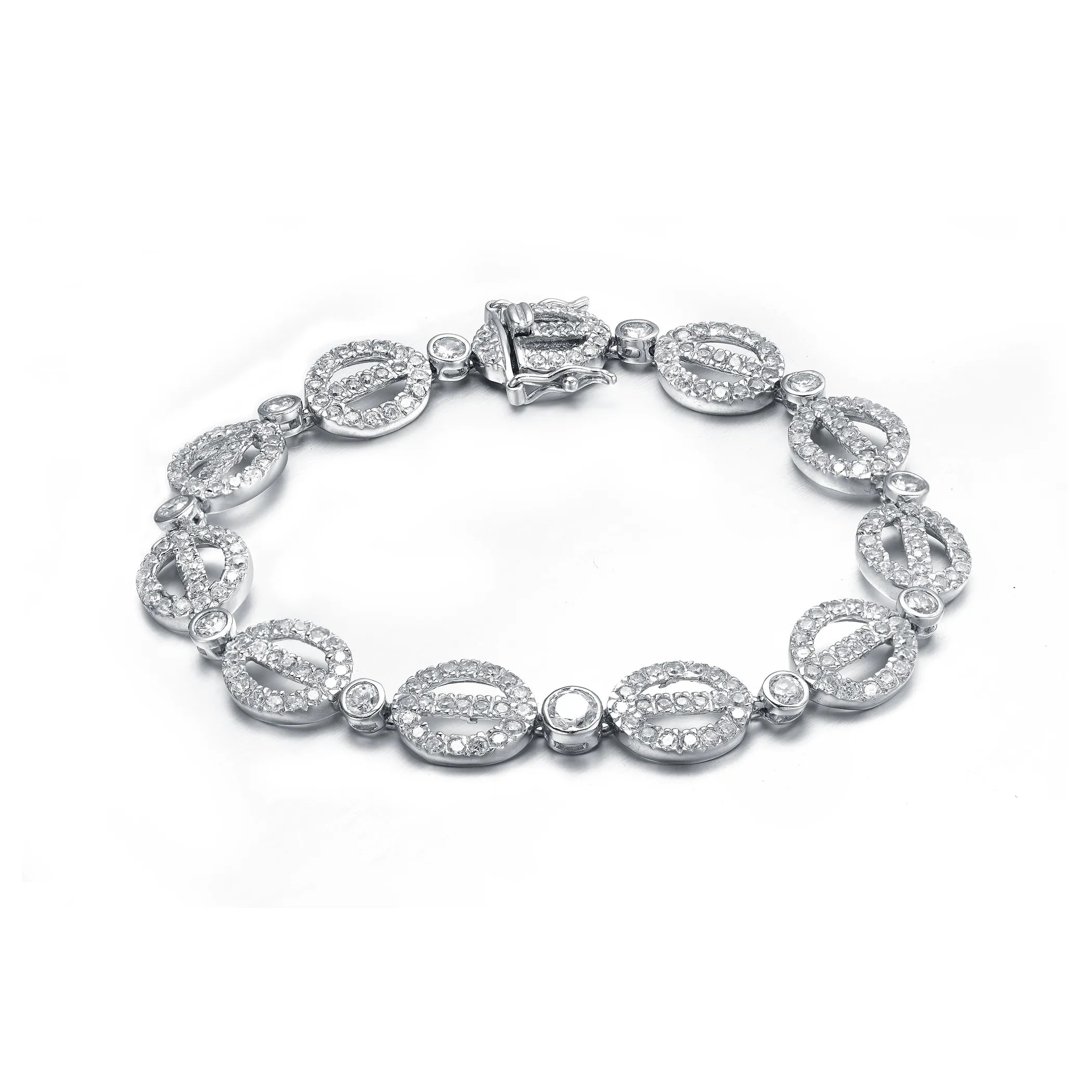 Collette Z Sterling Silver Cubic Zirconia Scepter Bracelet