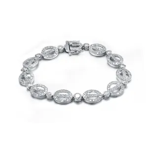Collette Z Sterling Silver Cubic Zirconia Scepter Bracelet