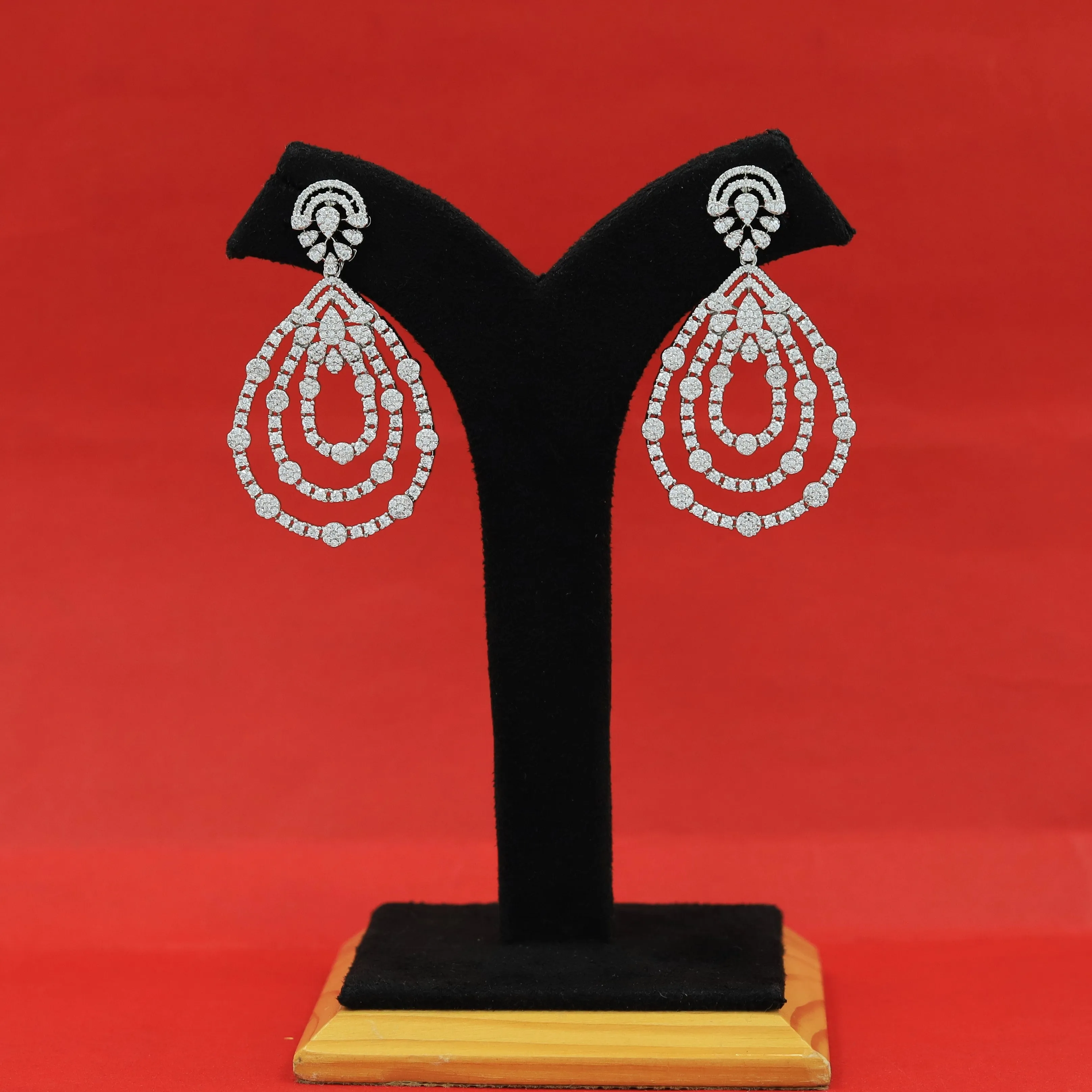 Danglers Zircon/AD Earring 16272-69