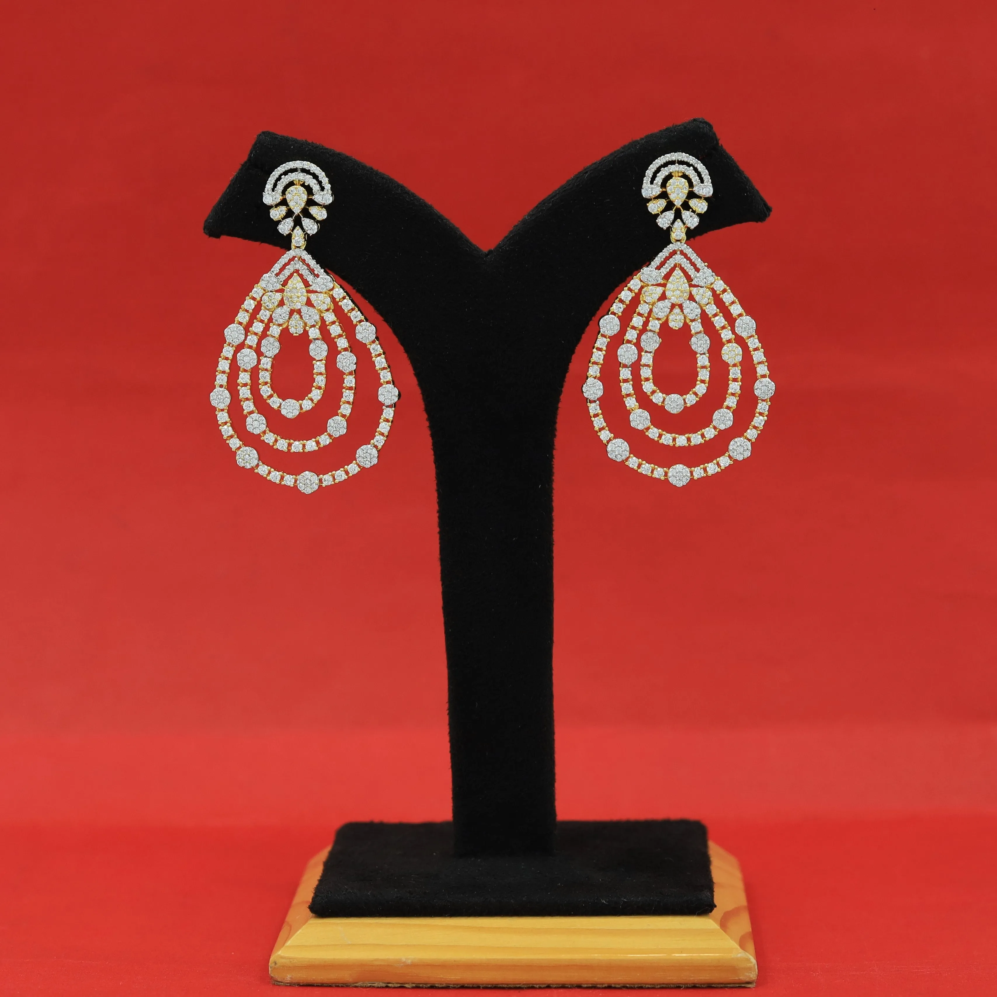 Danglers Zircon/AD Earring 16272-69