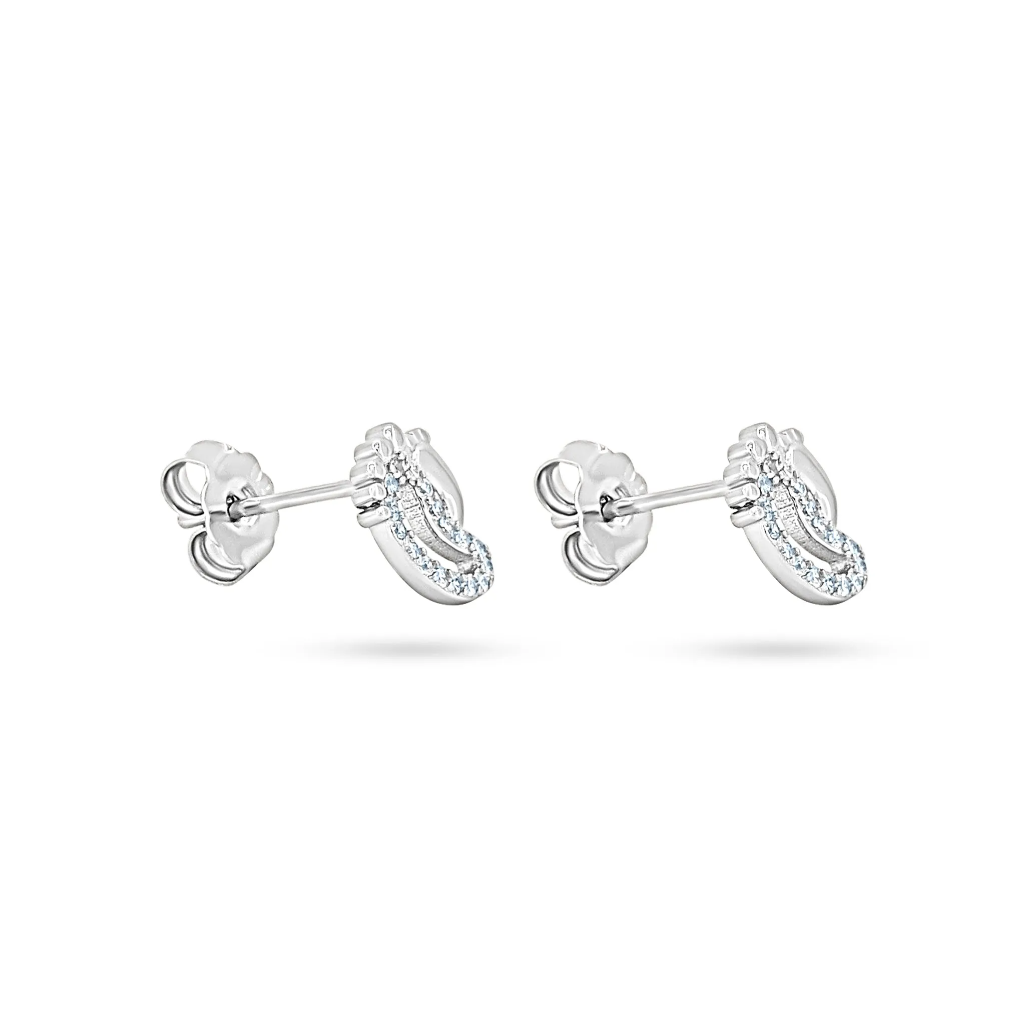 Dazzling Footprint Studs