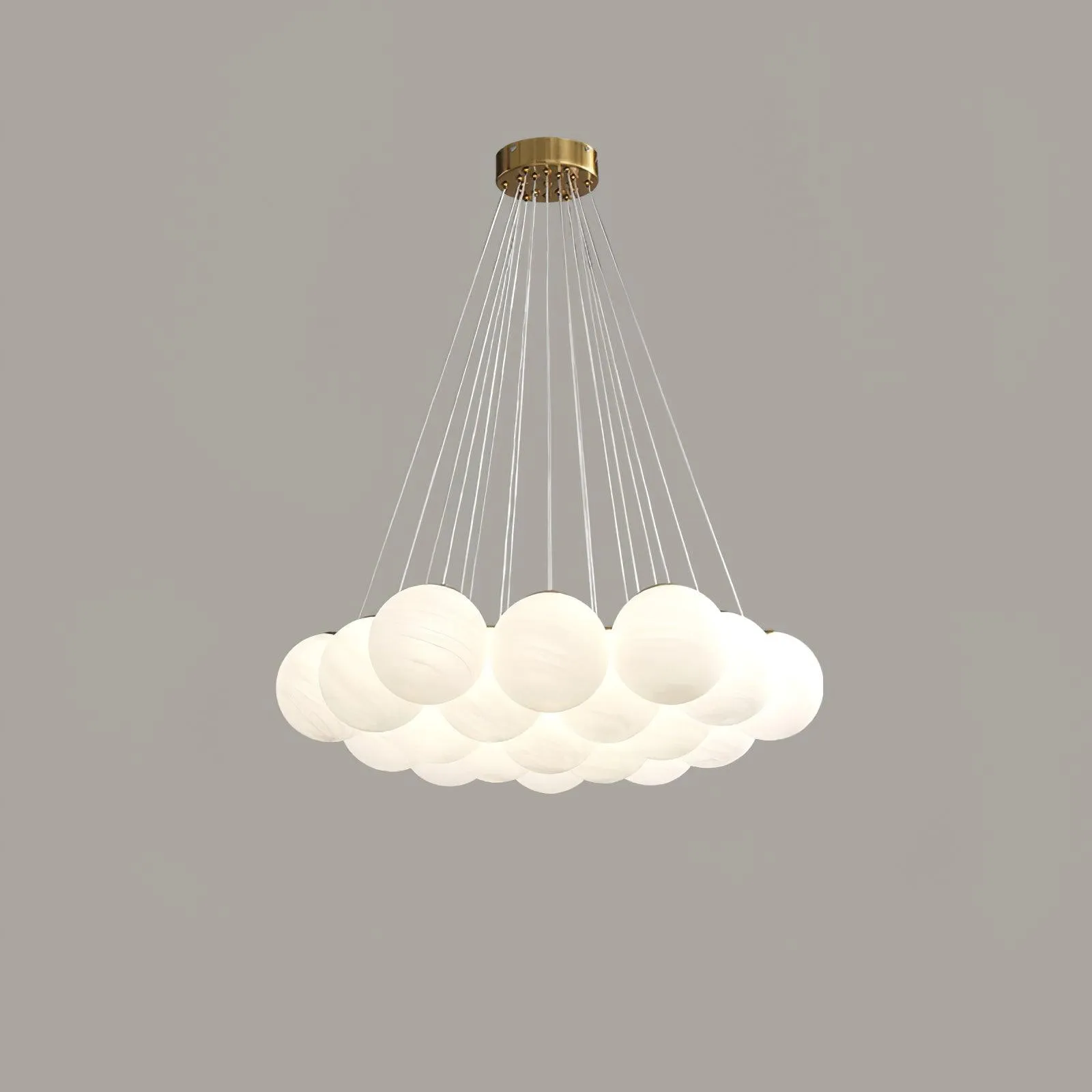 Glass Cluster Chandelier