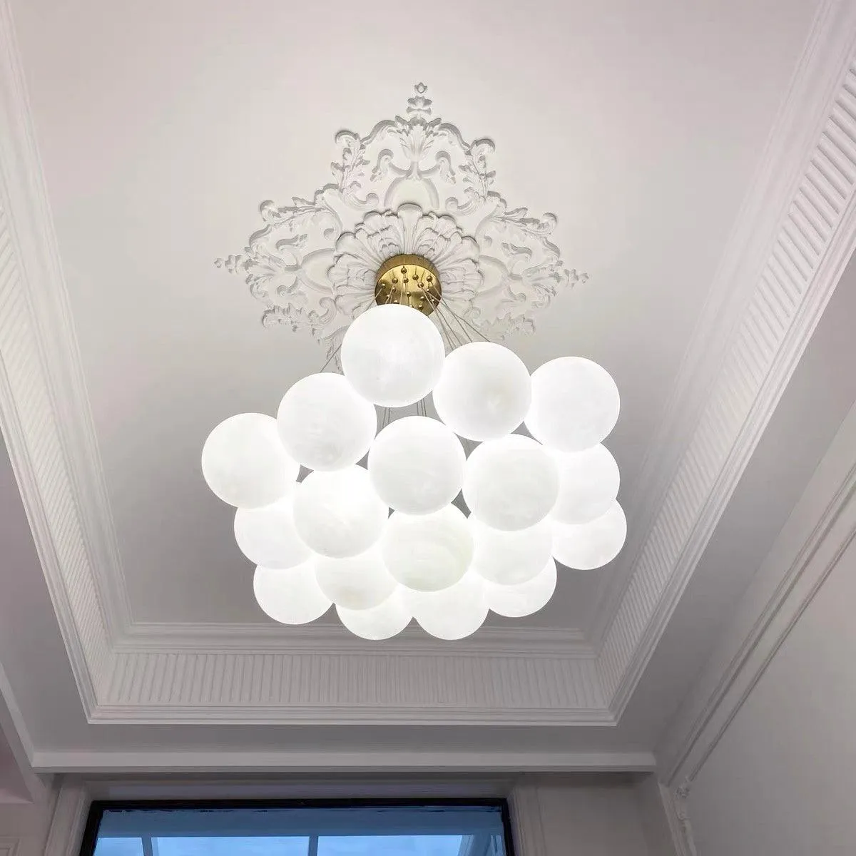Glass Cluster Chandelier