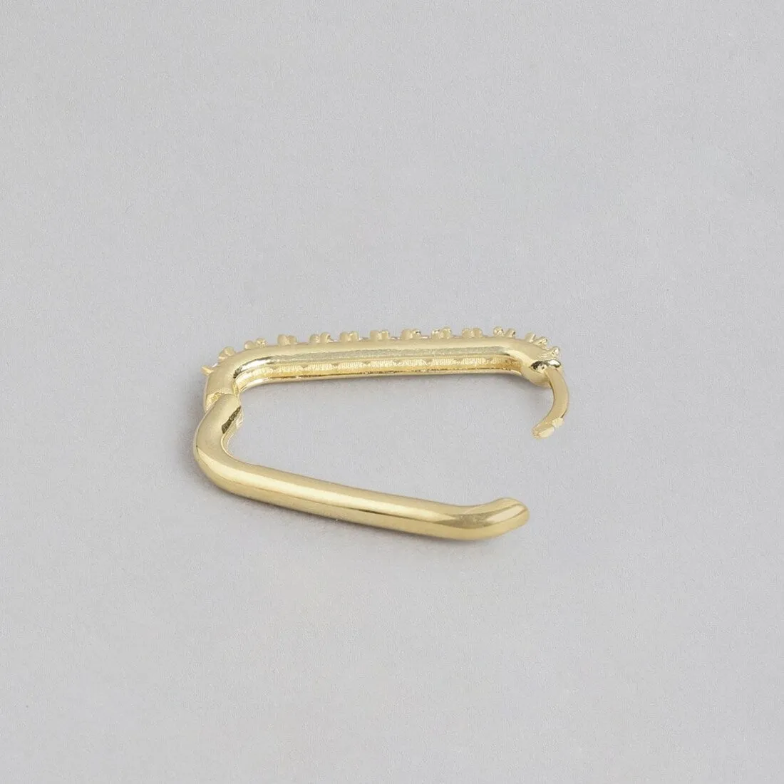 Gleaming Circles Gold-Plated 925 Sterling Silver Hoop Earrings