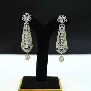 Gold Zircon/AD Earring 9296-4013
