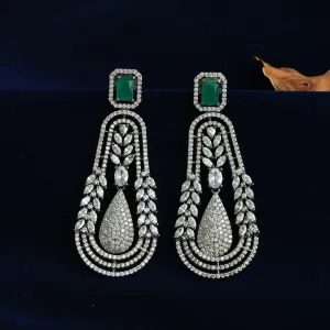 Green Zircon/AD Earring 10857-6625