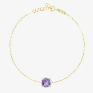 Iris Bracelet in Diamond and Amethyst