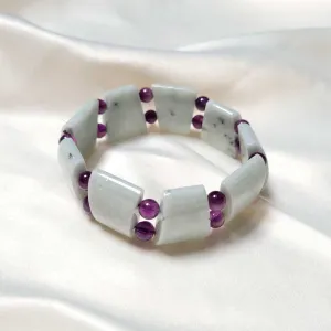 Jade and Amethyst Bracelet