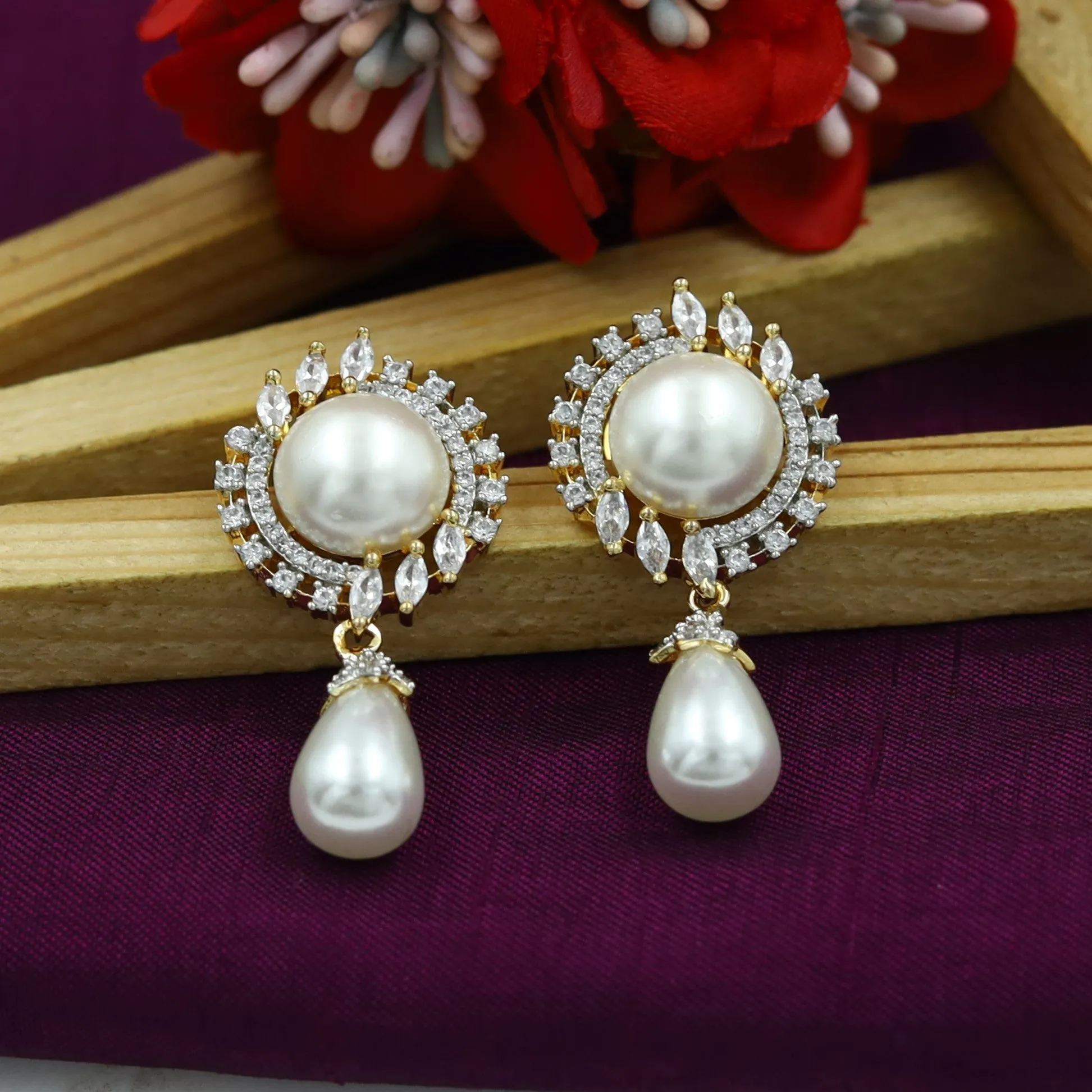 Light Zircon/AD Pendant Set 14866-08