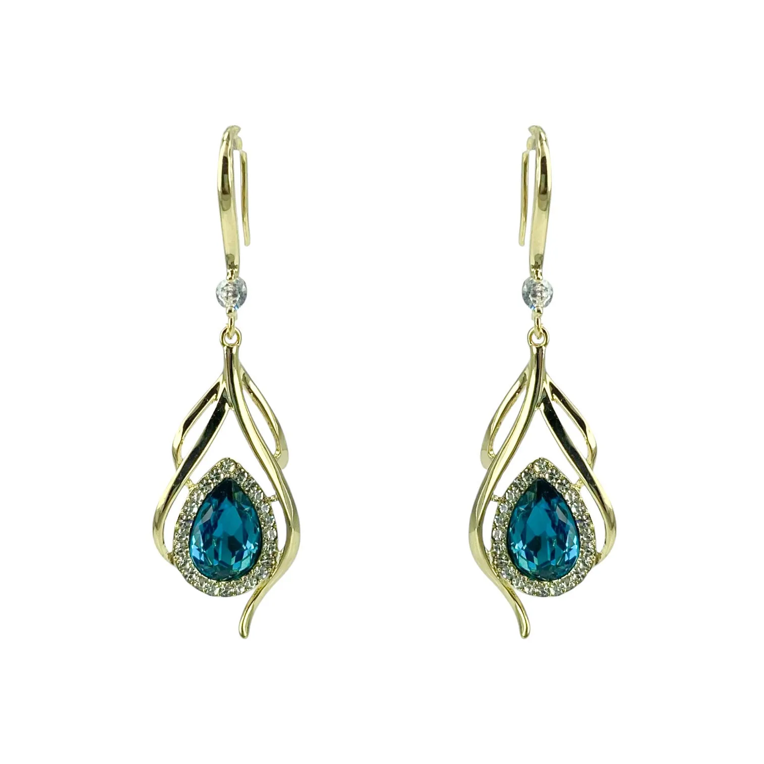Orianna  Earrings - Blue Zircon
