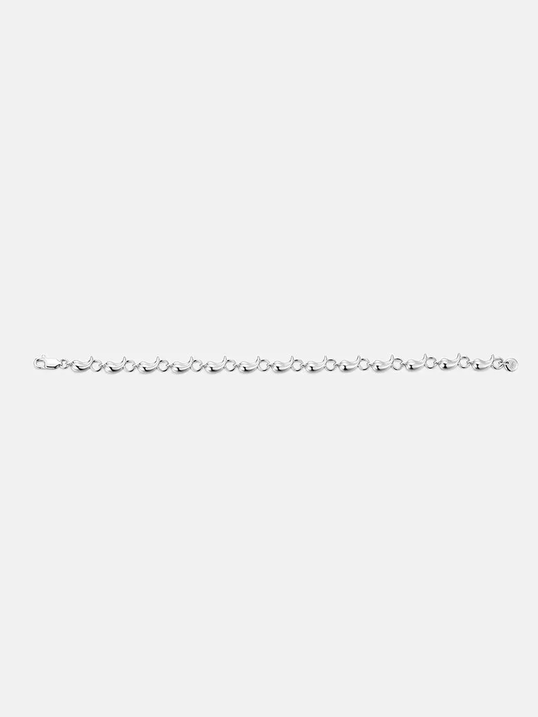 Paisley Link Silver Bracelet