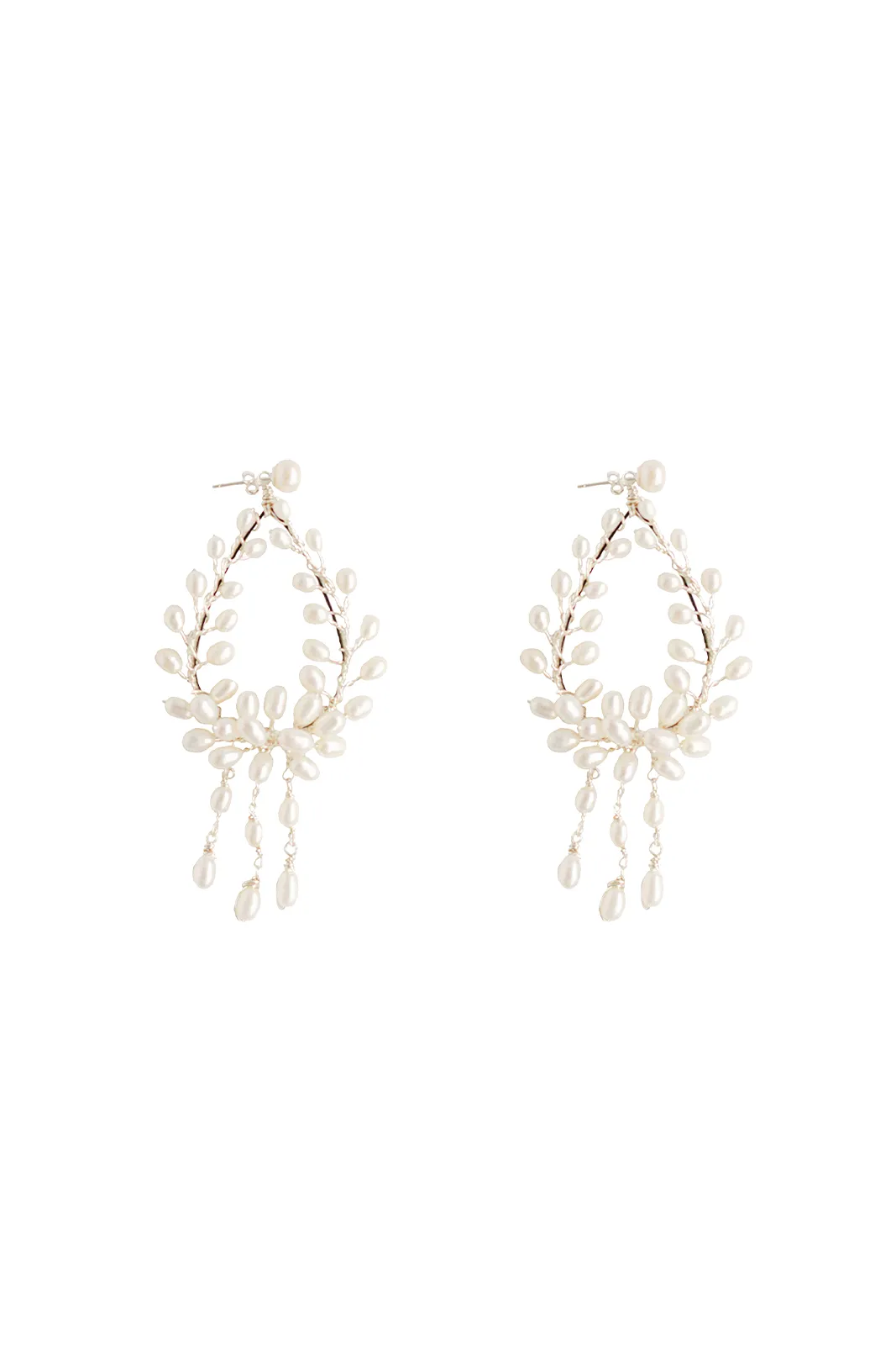 Pearl Cascade Chandelier Earrings