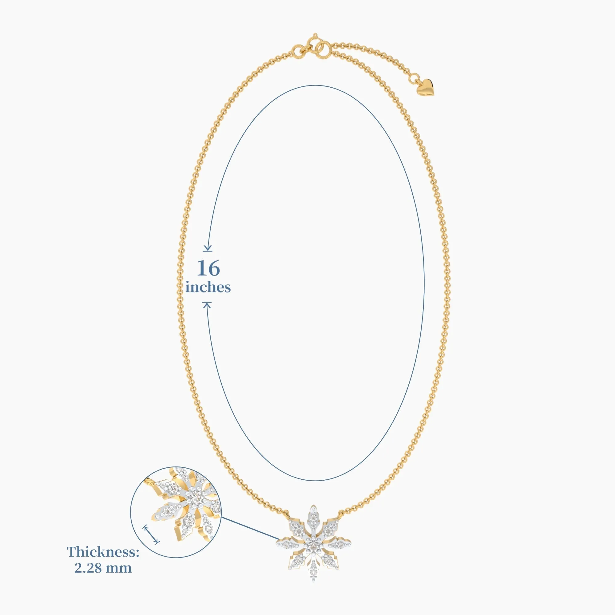 Peranakan Petals Diamond Necklace