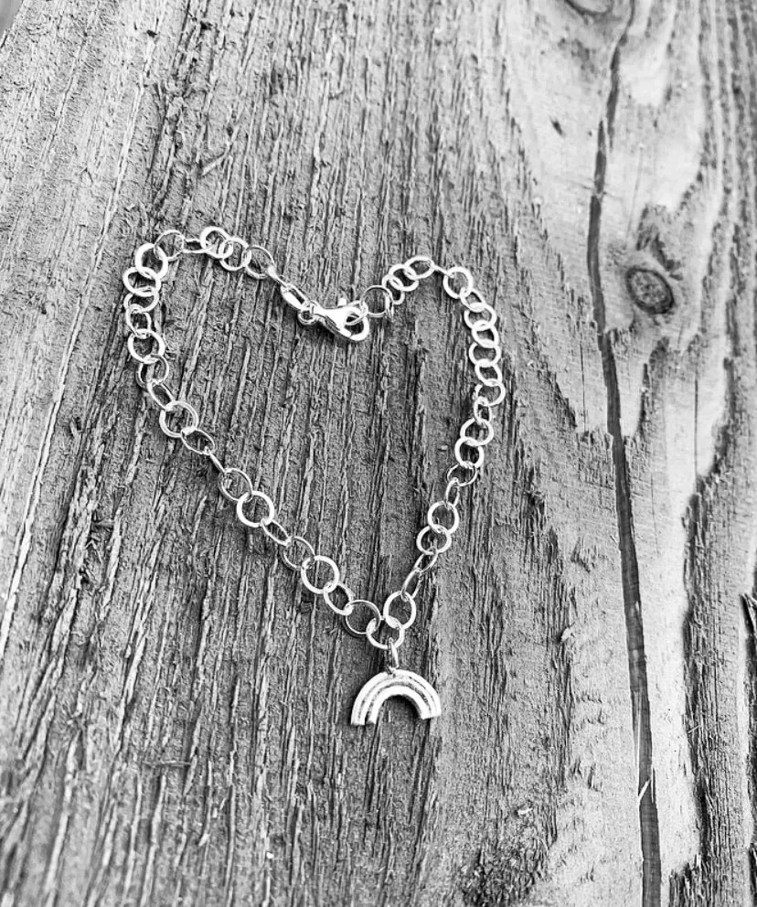 Rainbow charm bracelet