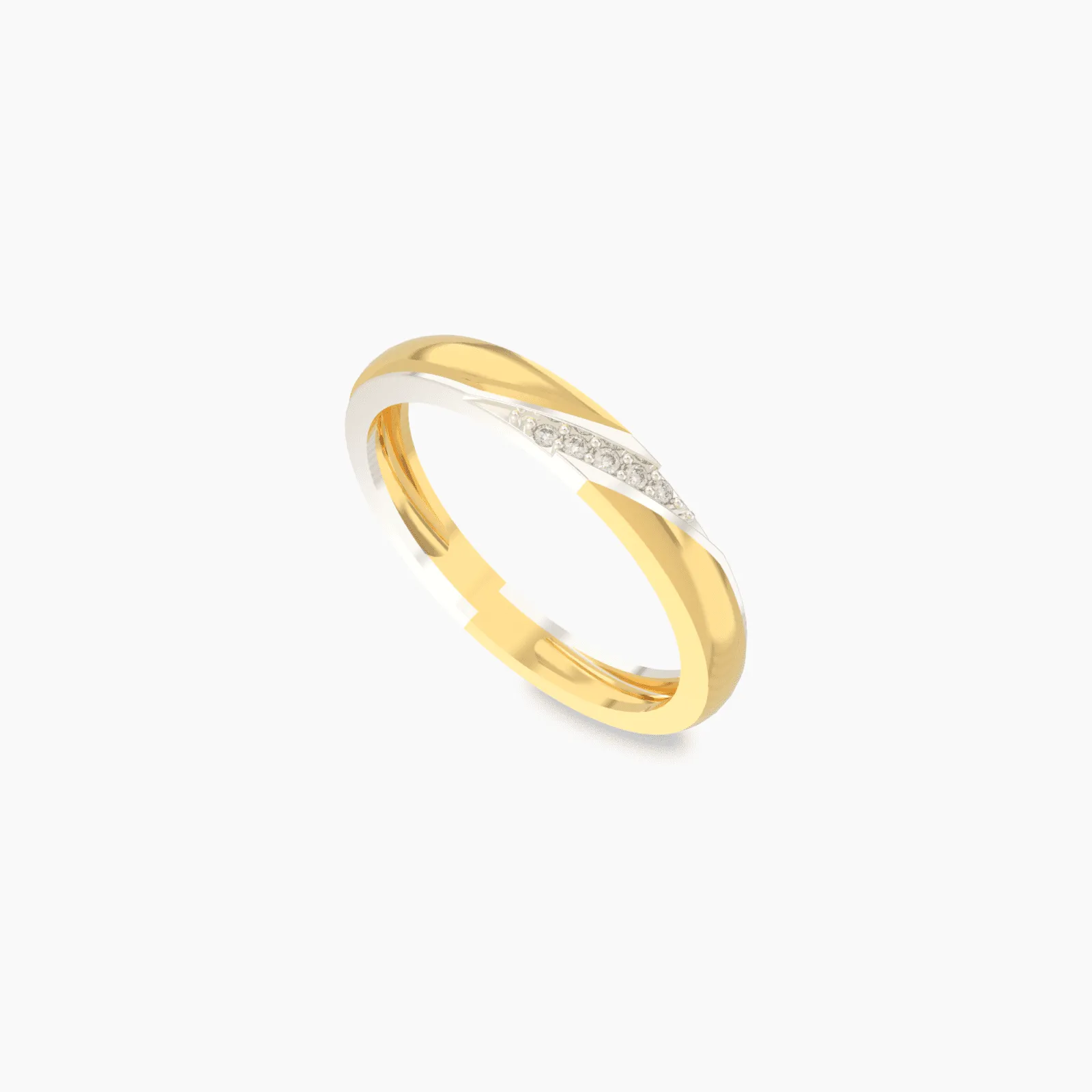 Rex Two Tone Diamond Ring for Him