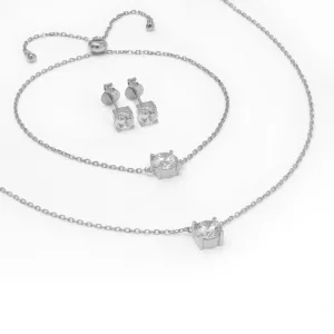 Round Silver Set