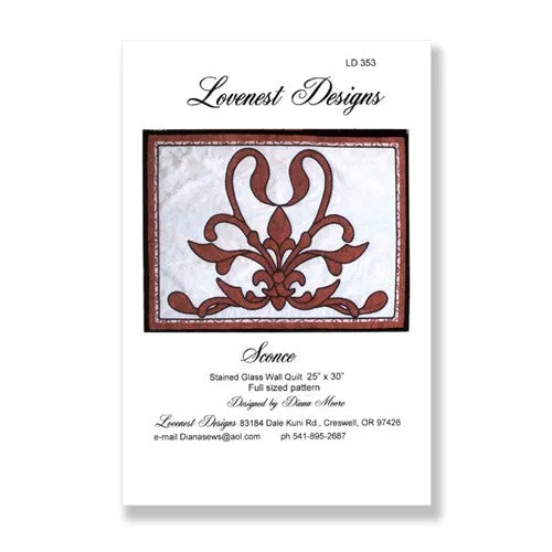 Sconce Stained Glass Quilt by Lovenest Designs