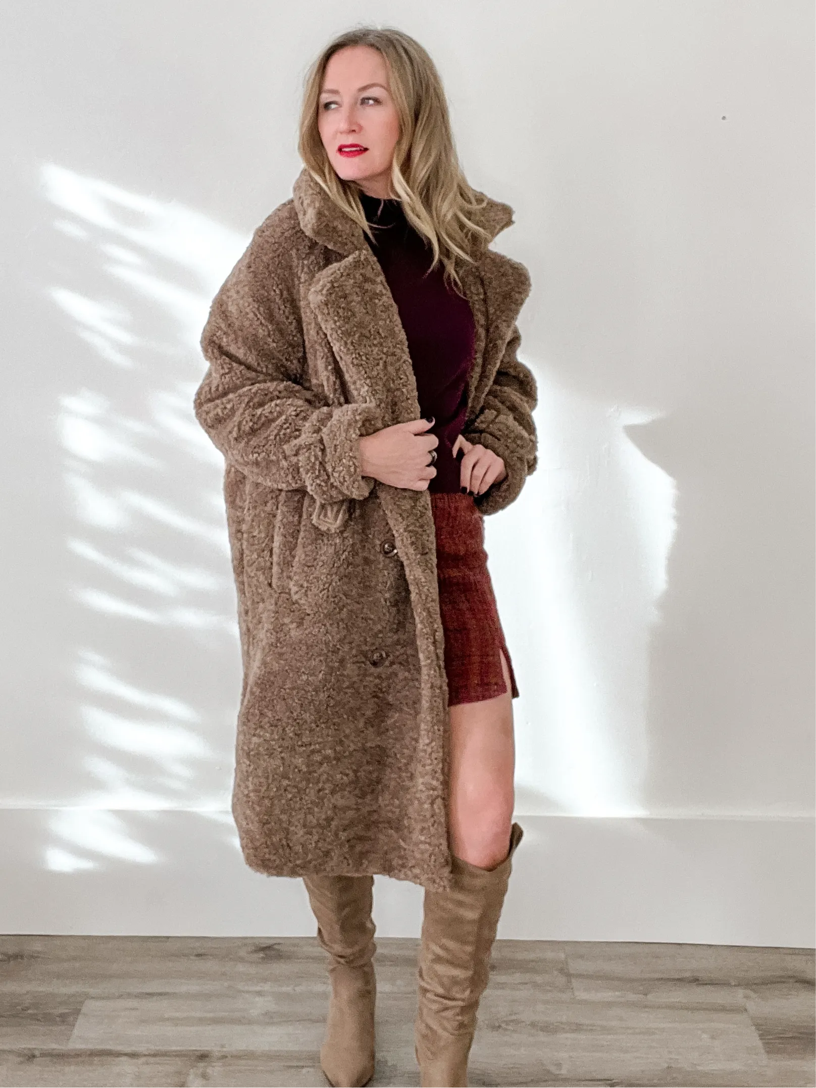 Shearling Long Coat