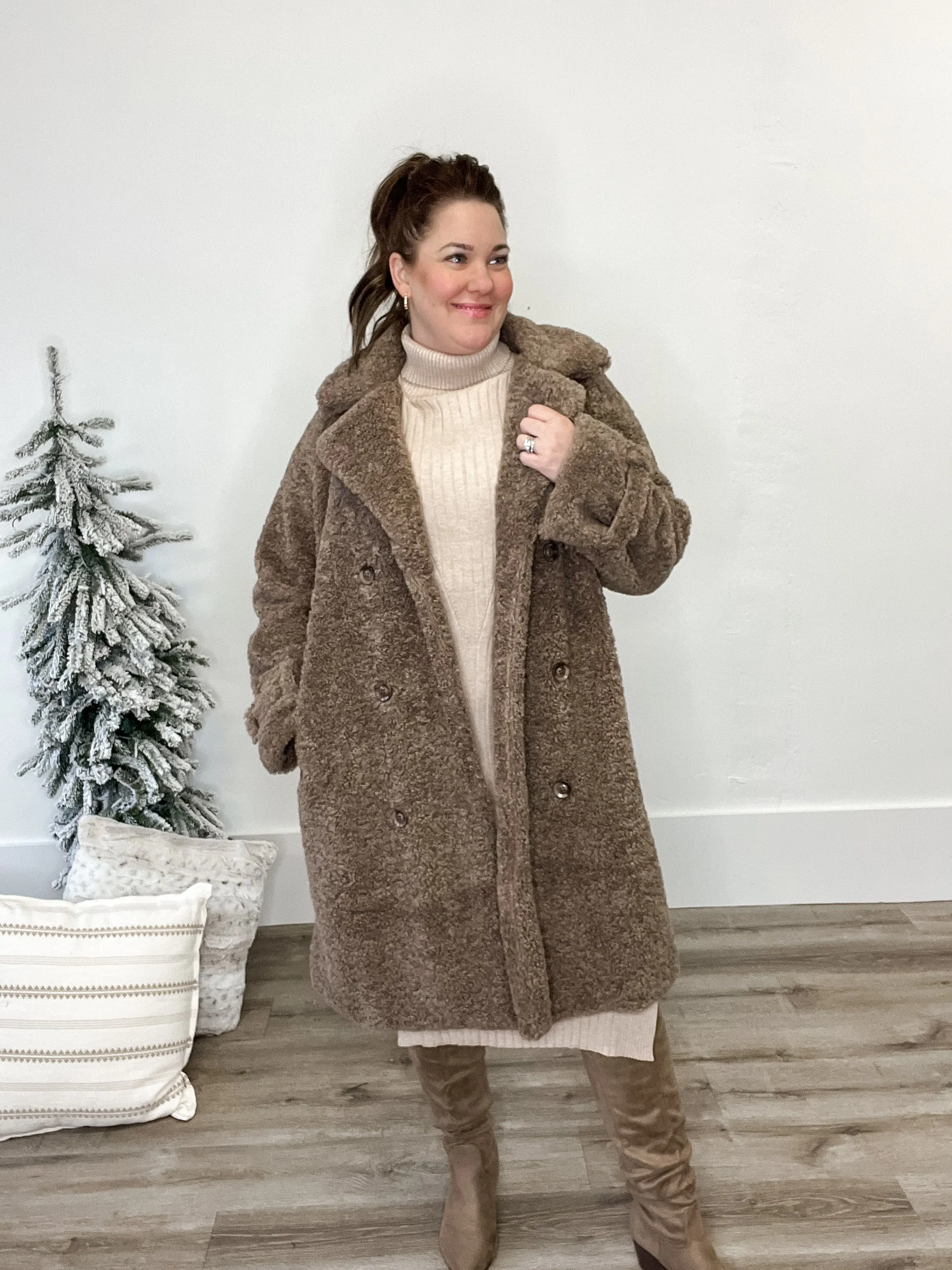 Shearling Long Coat