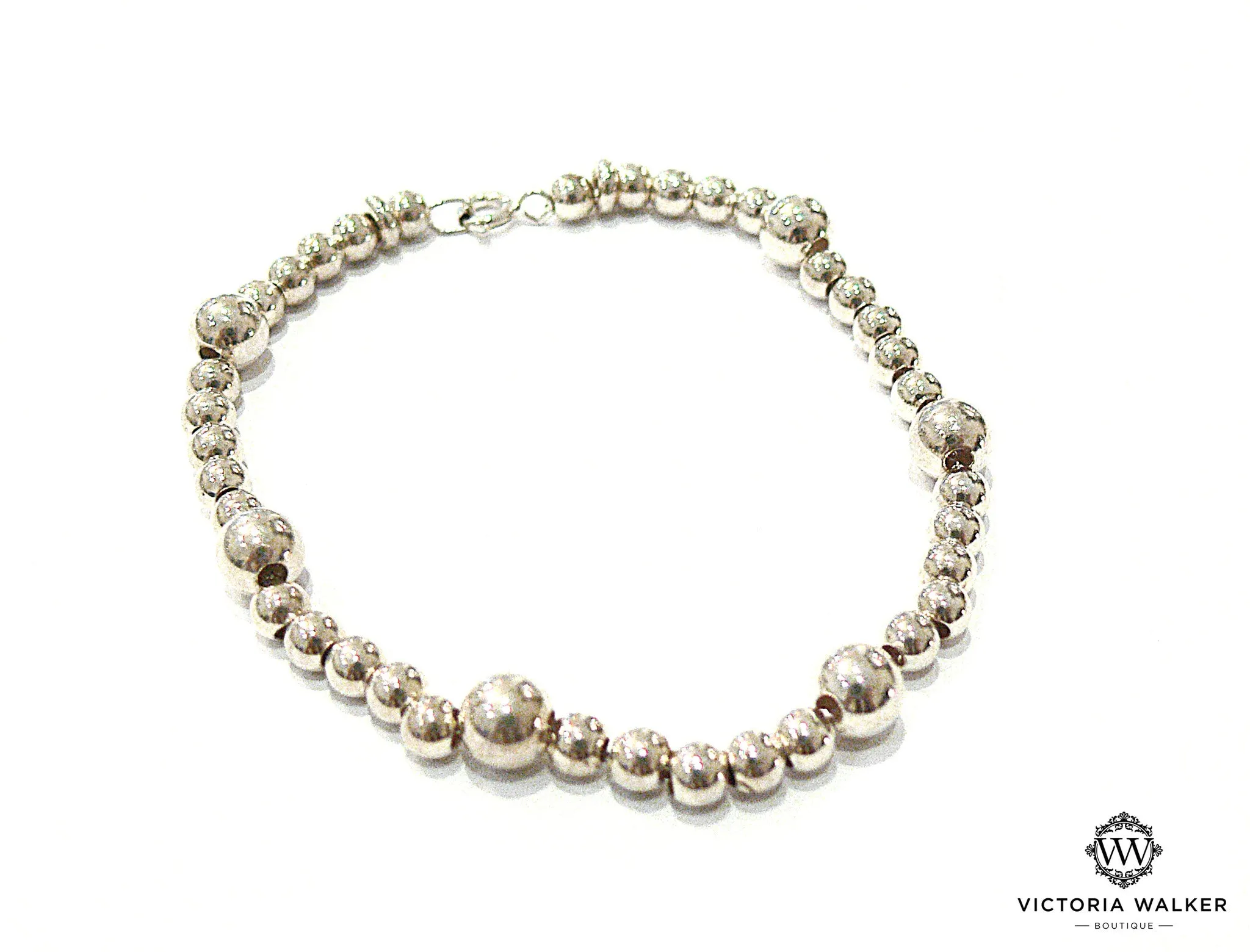 Silver Bead Bracelet