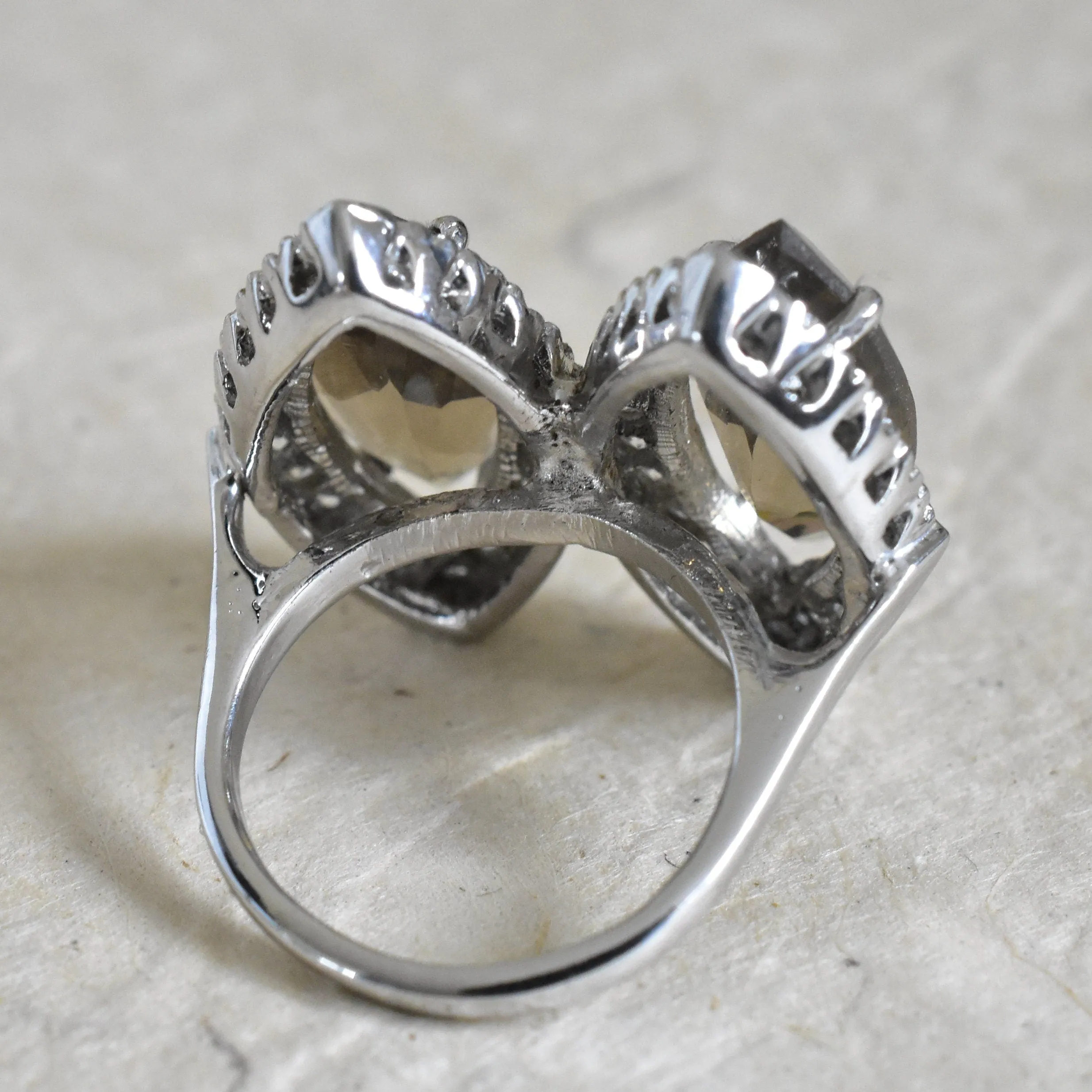 Splendor Smoky Quartz 925 Silver Sterling Ring