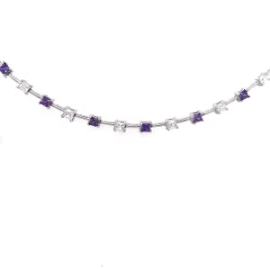 Sterling Silver Purple Bracelet