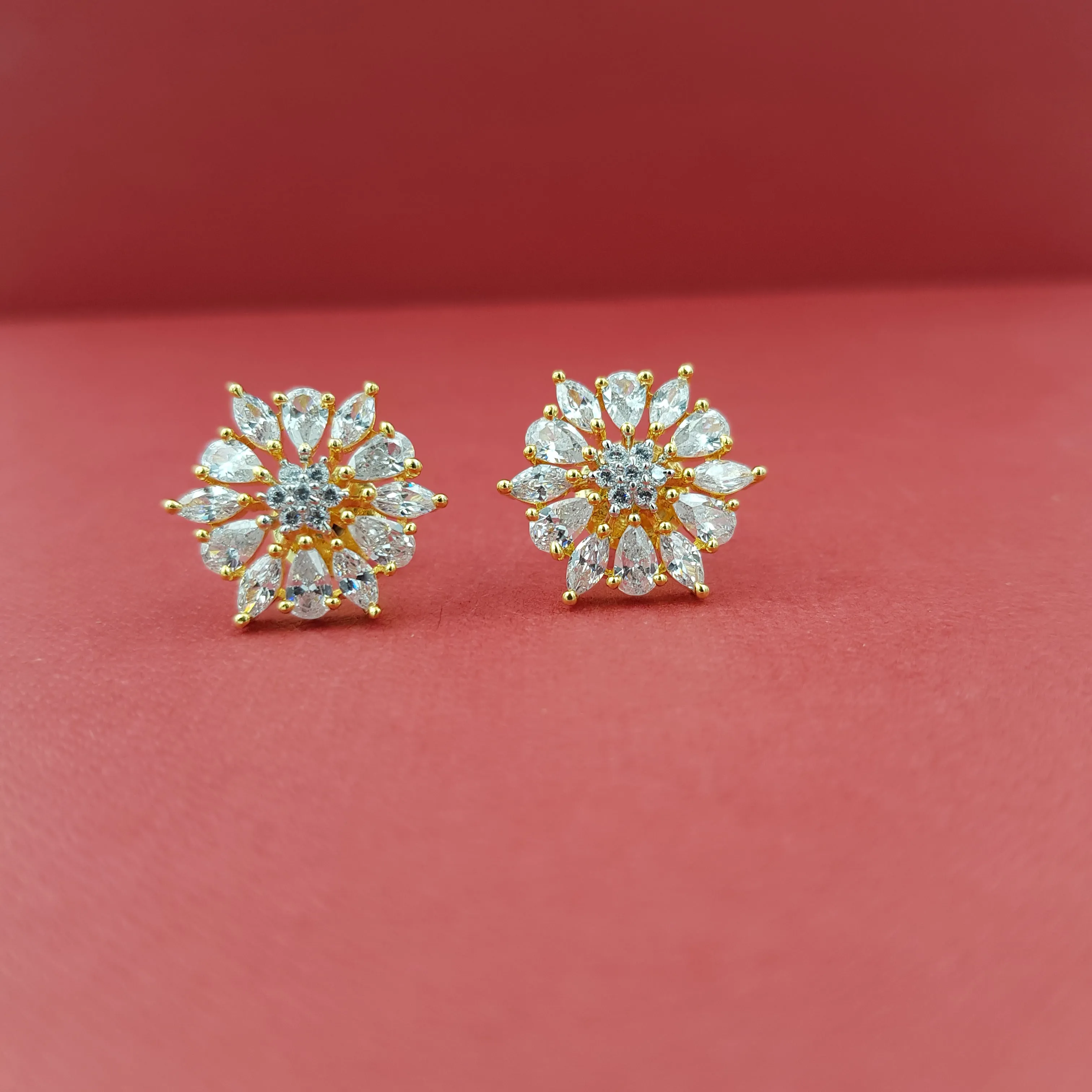 Tops/Studs Zircon/AD Earring 8605-08