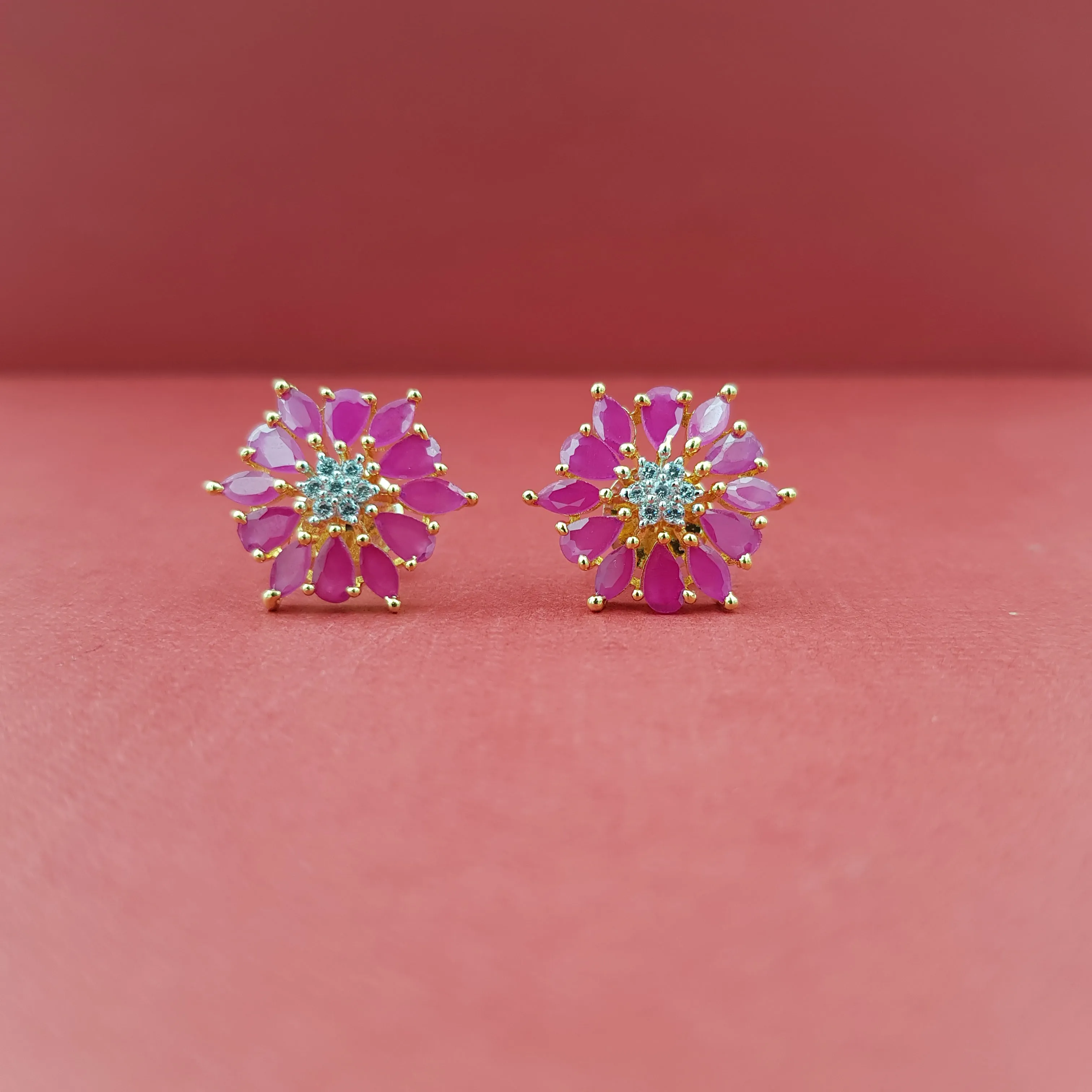 Tops/Studs Zircon/AD Earring 8605-08