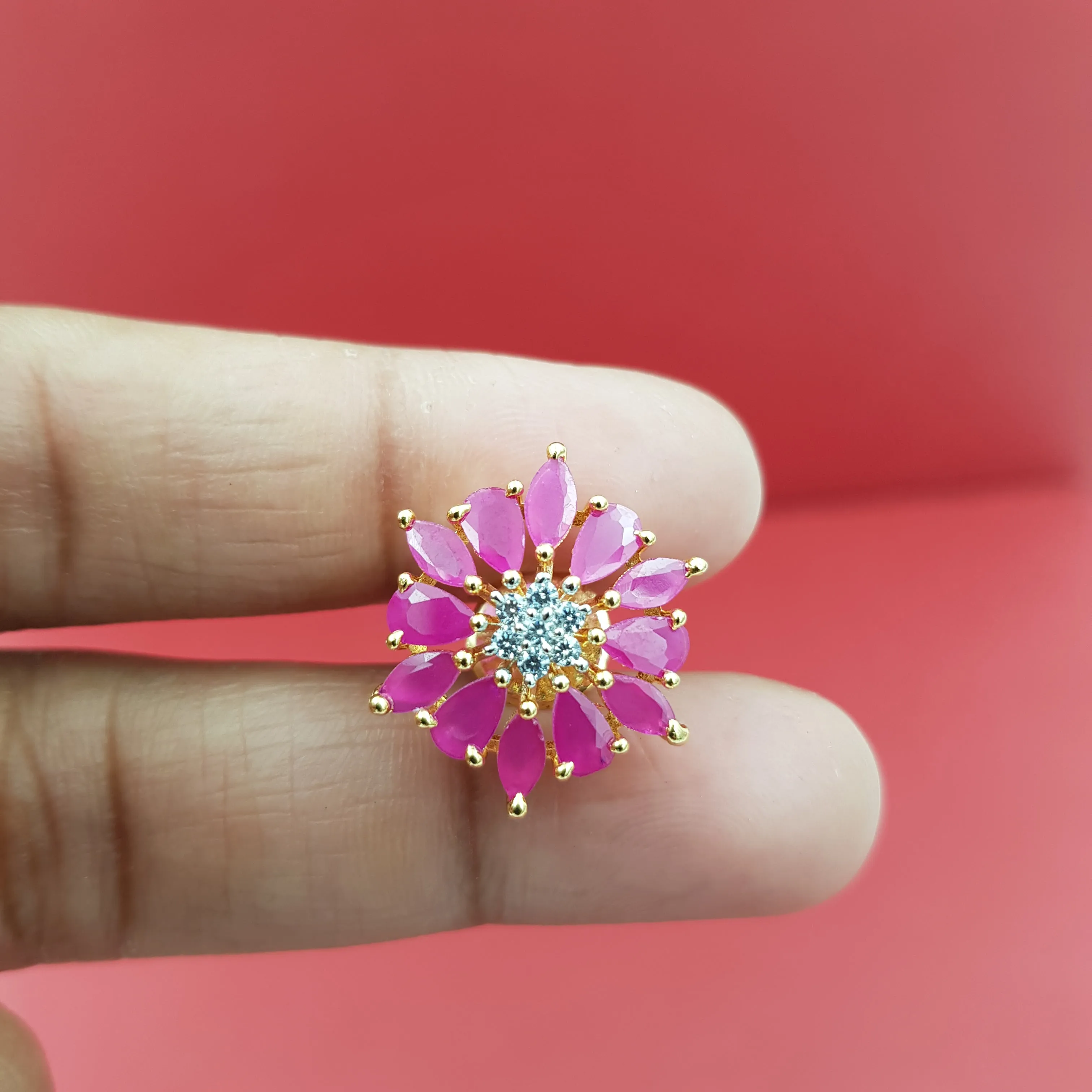 Tops/Studs Zircon/AD Earring 8605-08