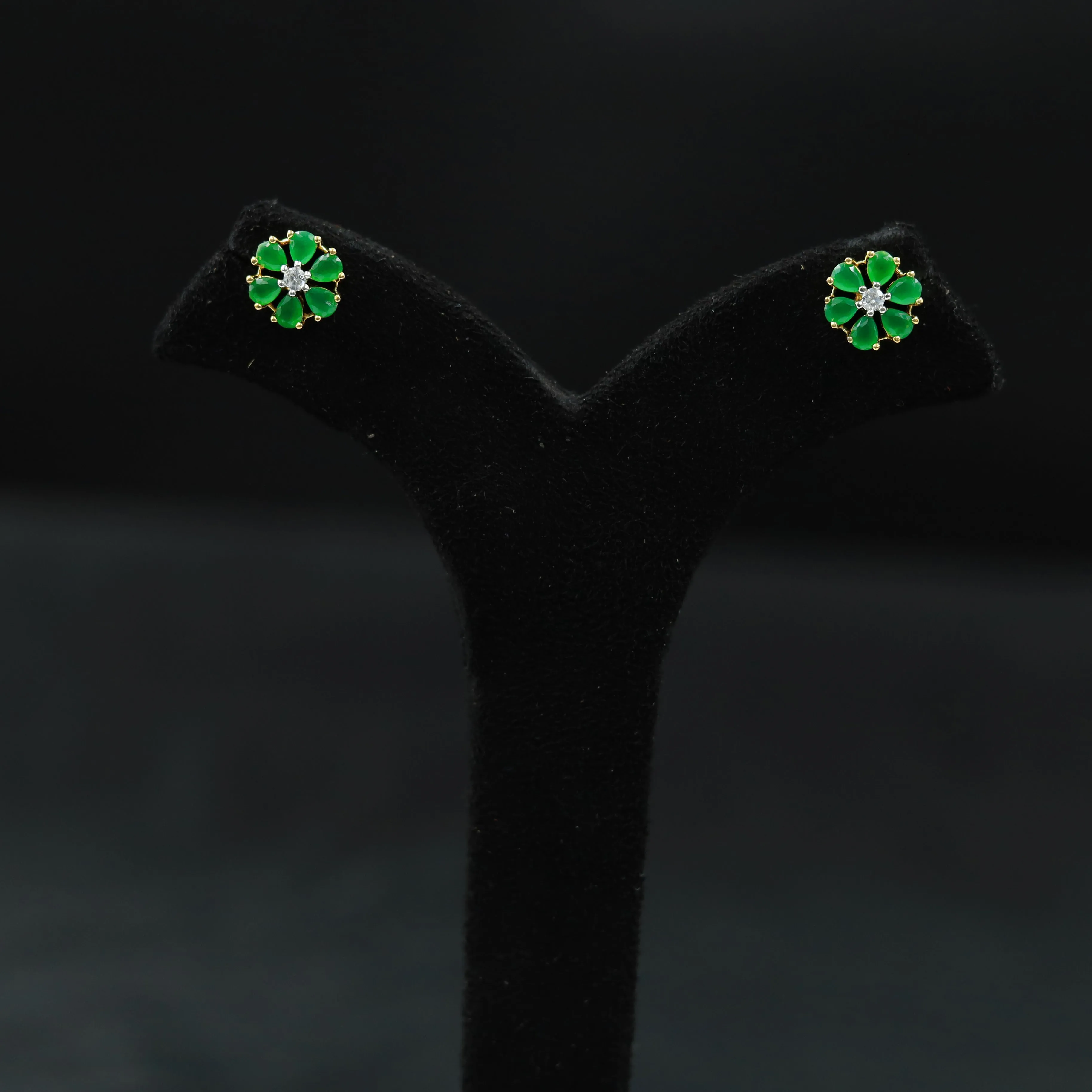 Tops/Studs Zircon/AD Earring 8615-08