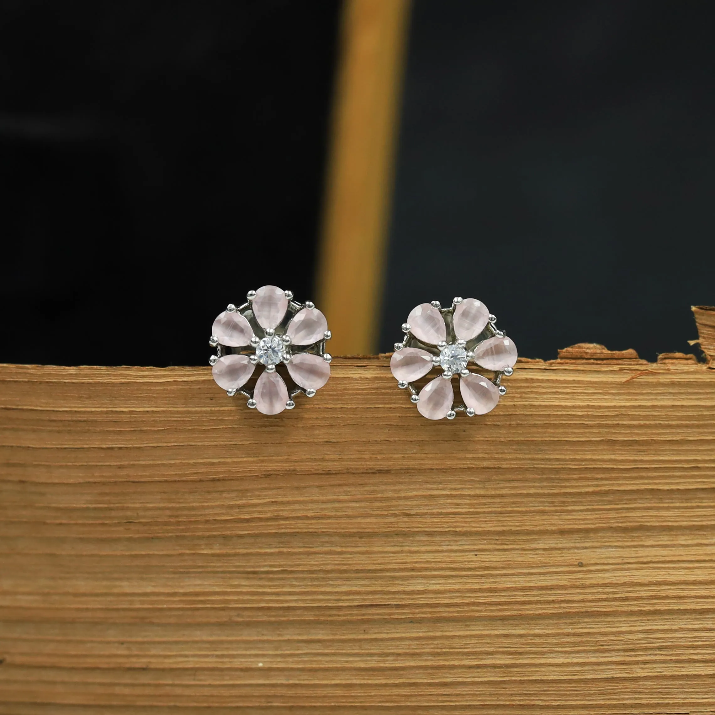 Tops/Studs Zircon/AD Earring 8615-08