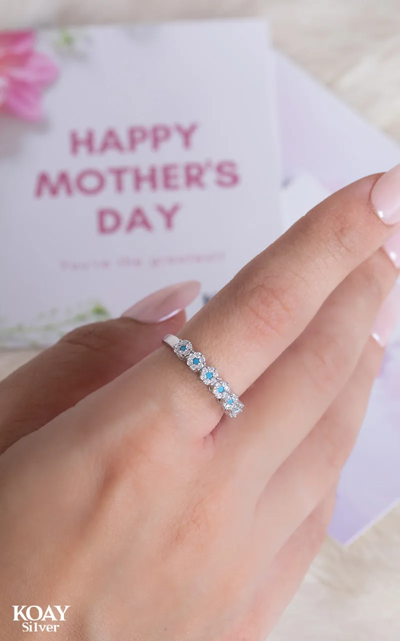 Zircon Ring (087) Turquoise